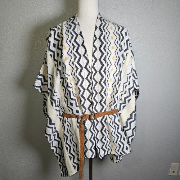 NWT By Design Western Belted Aztec Shawl top 100% Cotton, Old West XL / XXL - Picture 2 of 12